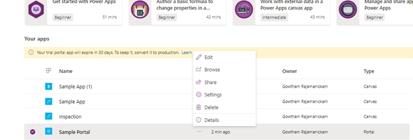 How to Create a PowerApps Portals (Website) without writing code