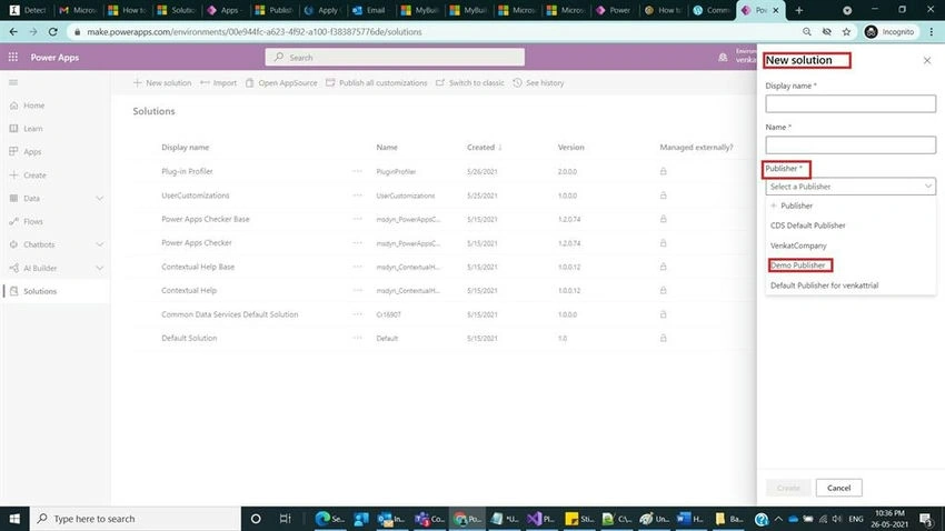 Demo publisher