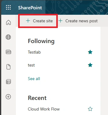 Create Site