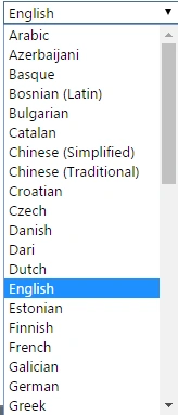 language