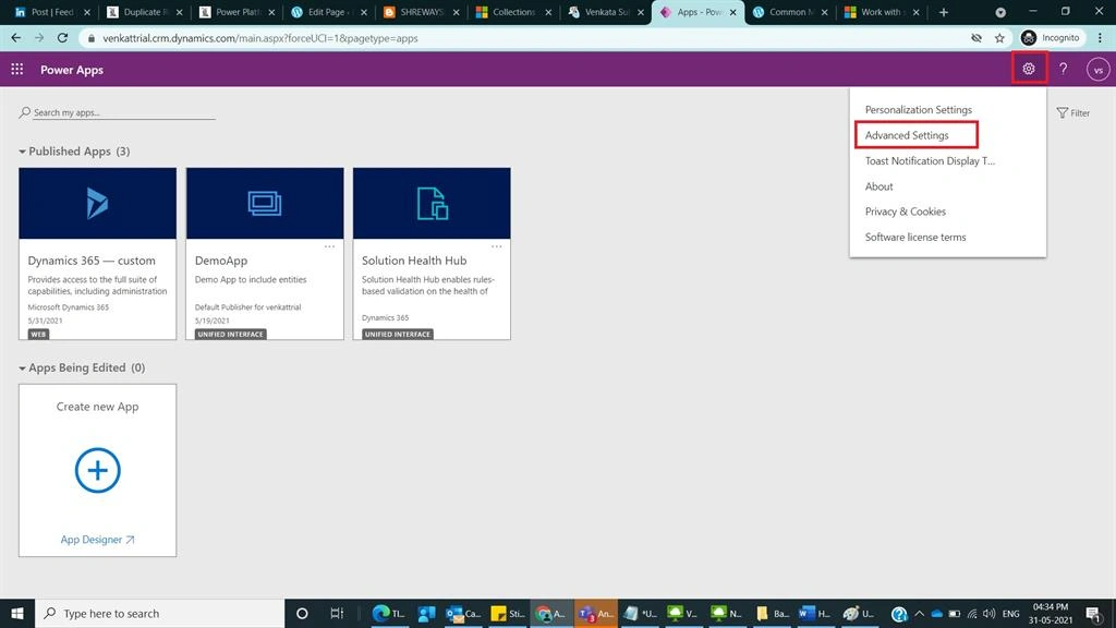 How To Create A Solution In Dynamics 365 CRM Using Classic Mode And Power Apps Maker Portal