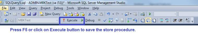stored procedure In SQL Server