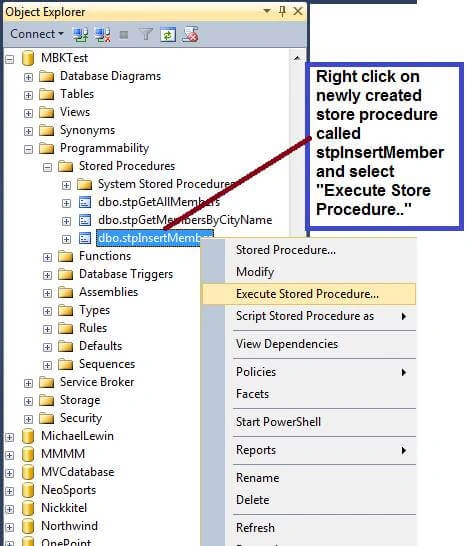 stored procedure In SQL Server