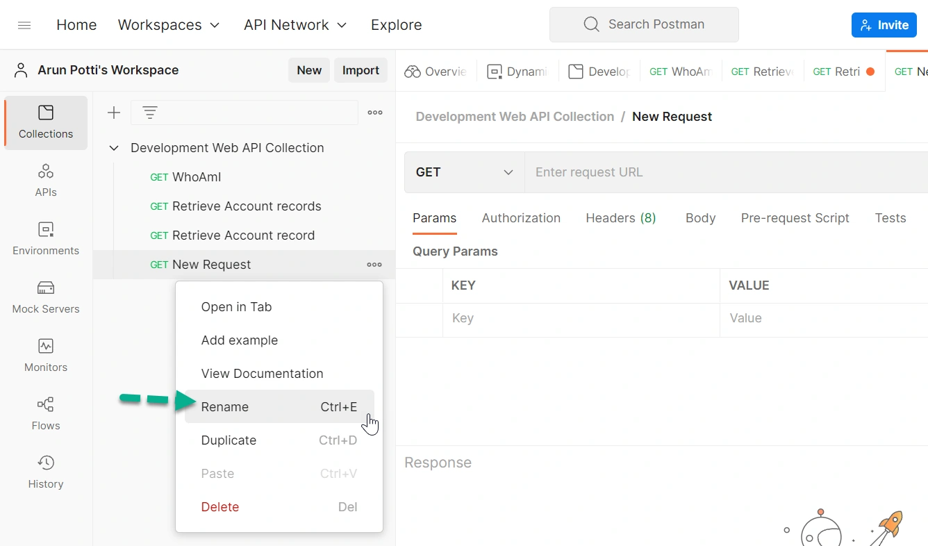 Create A Table Record in A Dataverse Environment From Postman
