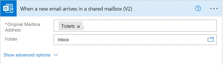 when a new email arrives in a shared malibox