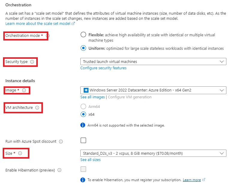create a Virtual Machine Scale Set (VMSS)