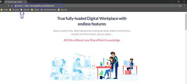 web app URL