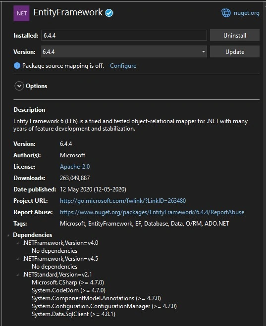 Entity framework