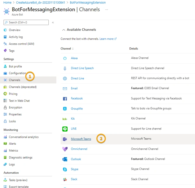 How to create Action based Messaging Extension as Teams App
