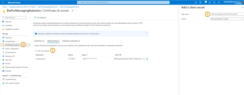 How to create Action based Messaging Extension as Teams App