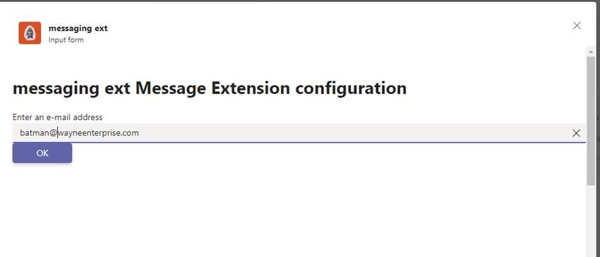 How to create Action based Messaging Extension as Teams App