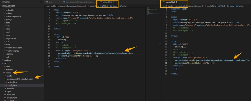 How to create Action based Messaging Extension as Teams App