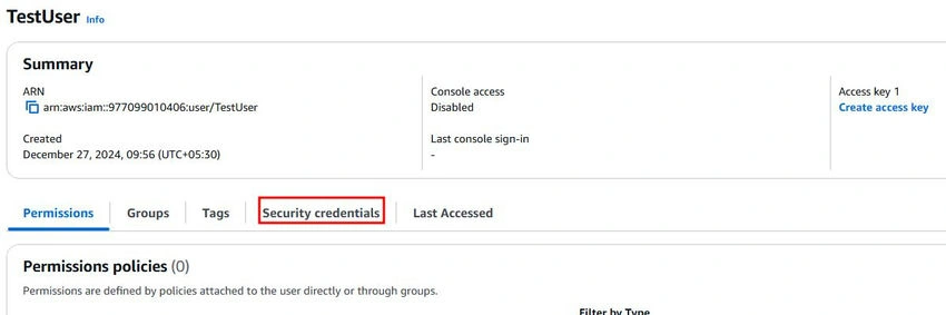 Security credentials