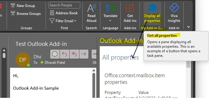 create an Add-in in outlook using ASP.NET