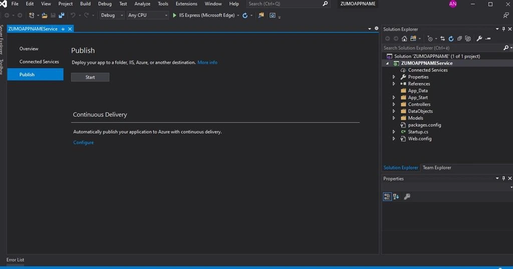 How To Create An Azure Back-End For A Xamarin.Forms Application