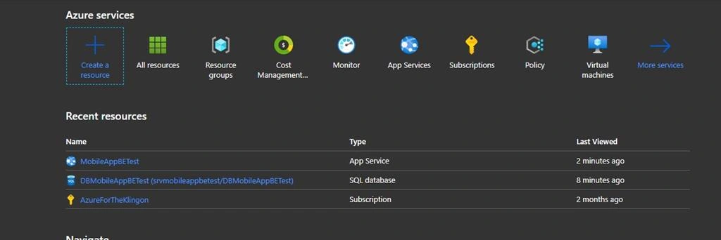 How To Create An Azure Back-End For A Xamarin.Forms Application