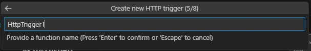 Function name