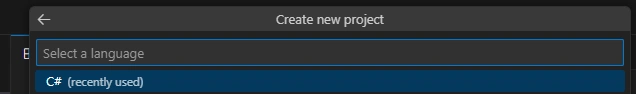 Language selection