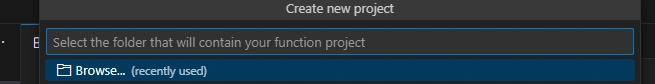 project directory location