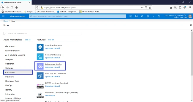 How to Create an Azure Kubernetes service (AKS) in Azure portal