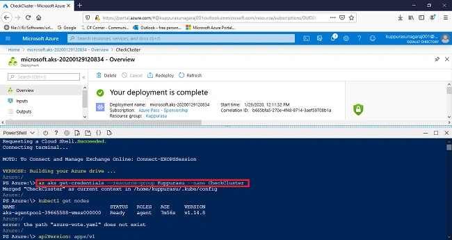 How to Create an Azure Kubernetes service (AKS) in Azure portal