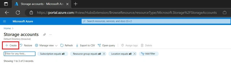 Azure Storage Account