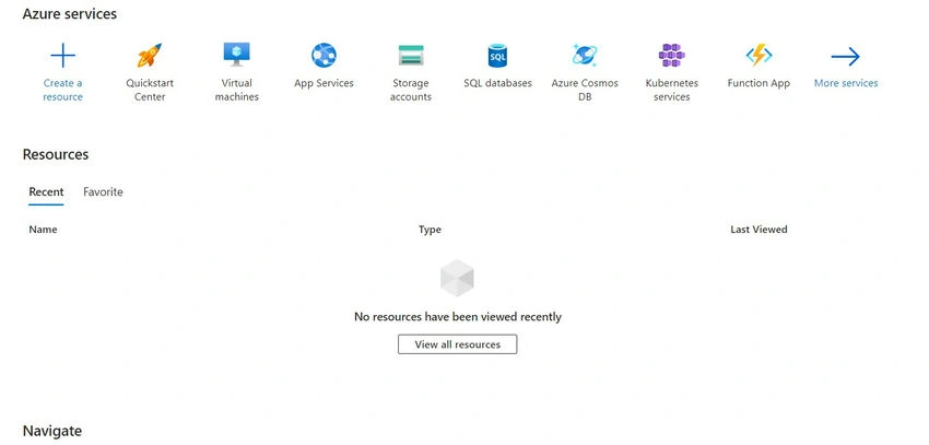 Azure portal