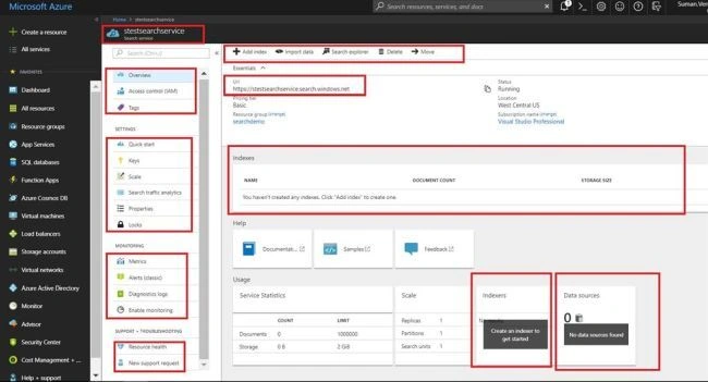How to create an Index using Import Data, Create an indexer
