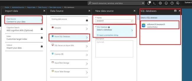 How to create an Index using Import Data, Create an indexer
