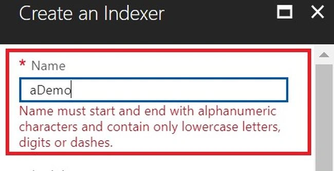 How to create an Index using Import Data, Create an indexer
