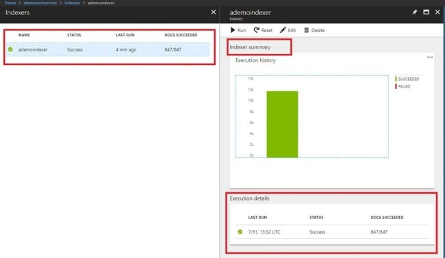 How to create an Index using Import Data, Create an indexer