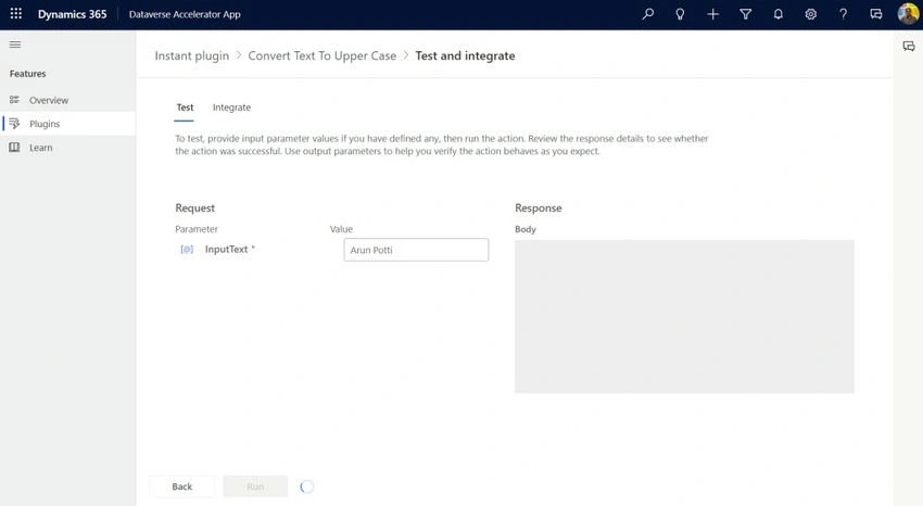 Plugin execution