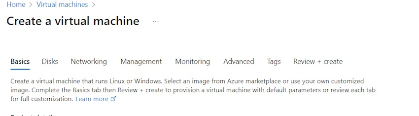 Create Virtual Machine