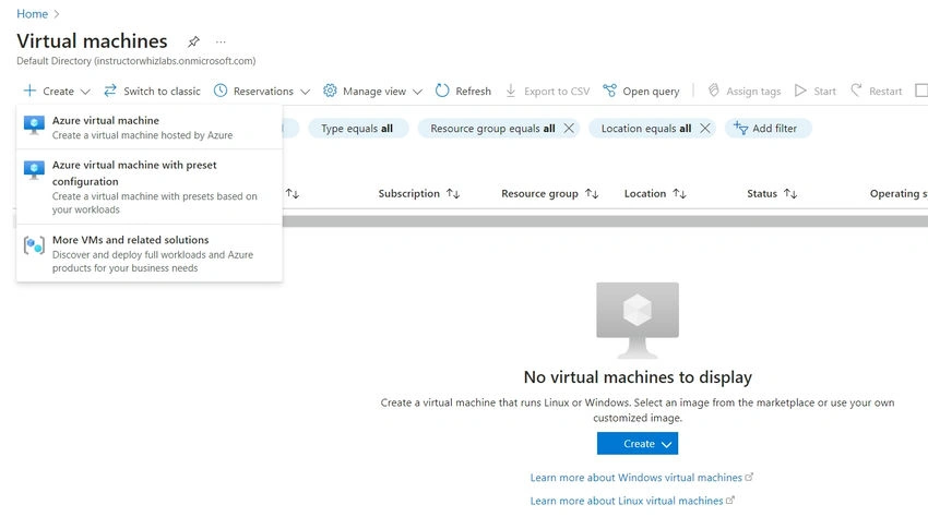 Azure Virtual Machine