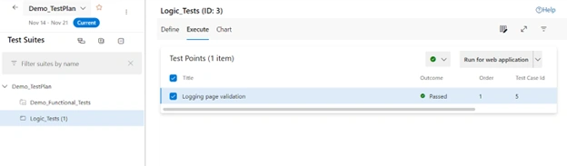 Logic test suite
