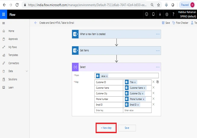 How To Create And Format HTML Table Using Microsoft Flow And SharePoint Online
