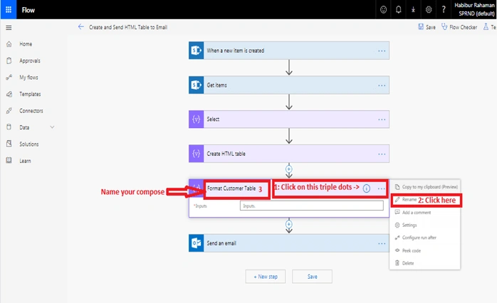 How To Create And Format HTML Table Using Microsoft Flow And SharePoint Online