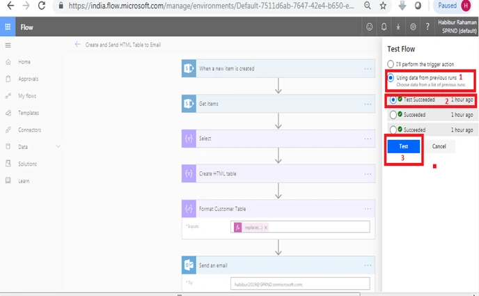 How To Create And Format HTML Table Using Microsoft Flow And SharePoint Online