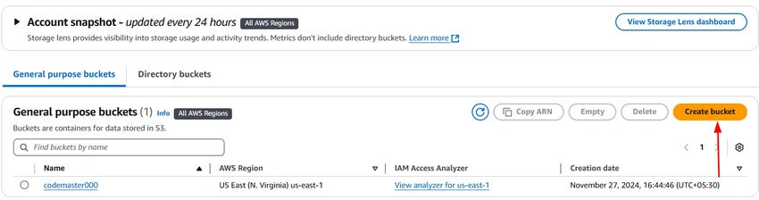 Create Bucket