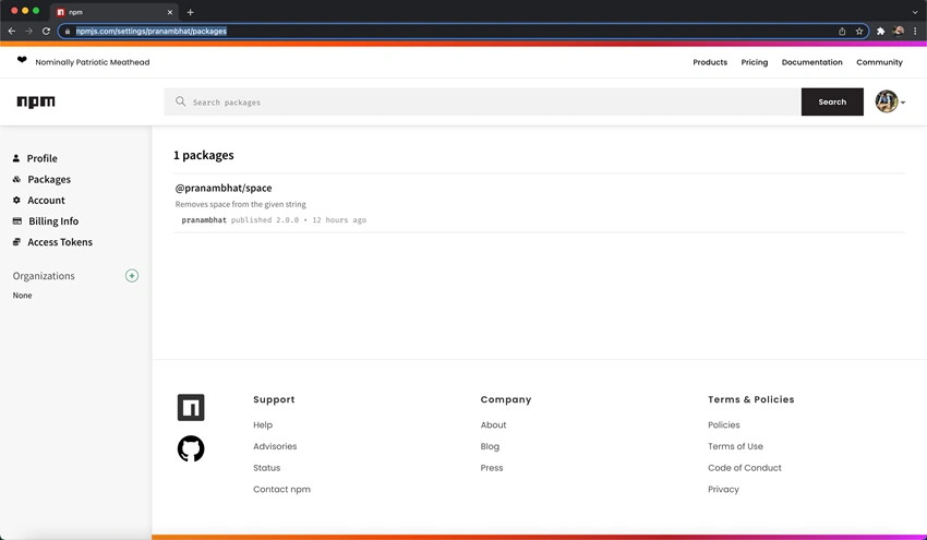 How to create and publish an npm package