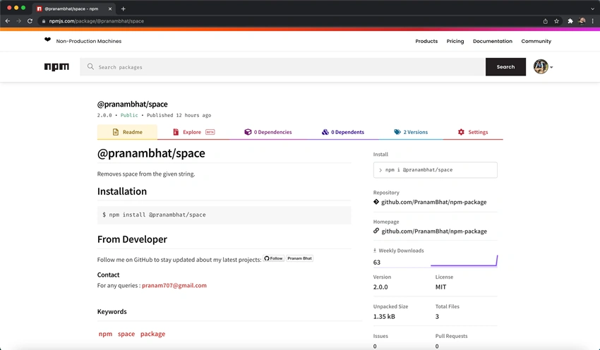 How to create and publish an npm package