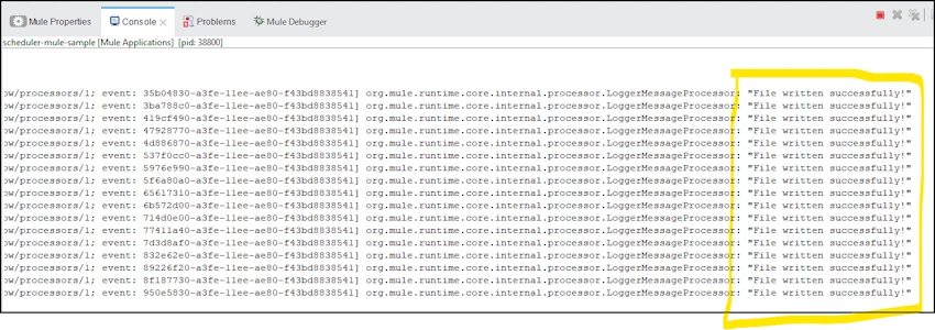 Logging messages