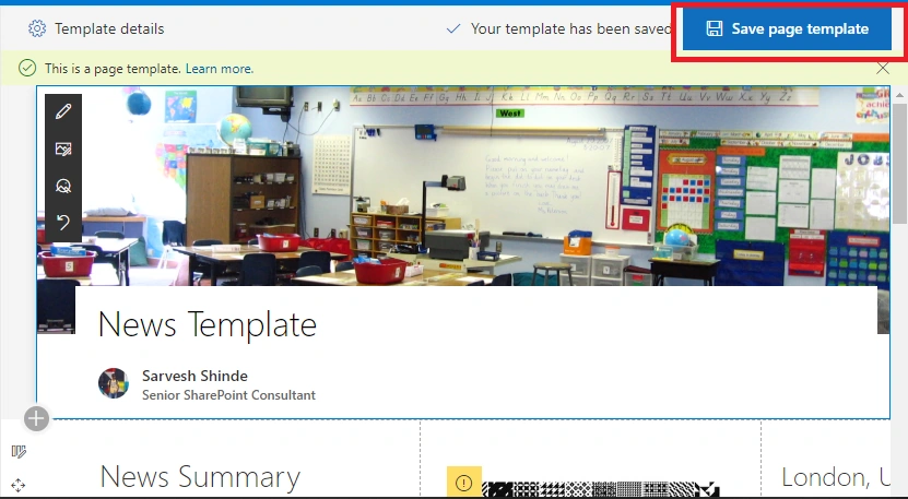 How To Create And Use Page Template In SharePoint Online