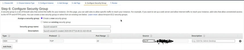 Configure Security Group