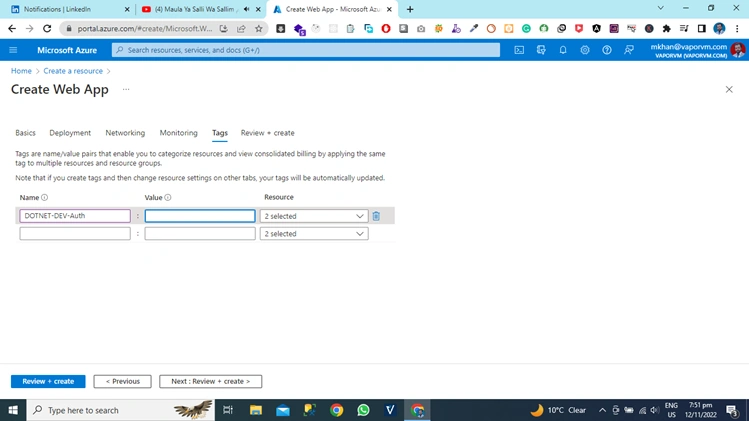 How To Create Azure App Using Azure Cloud Portal