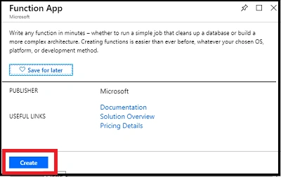How To Create Azure Function App In Azure Portal