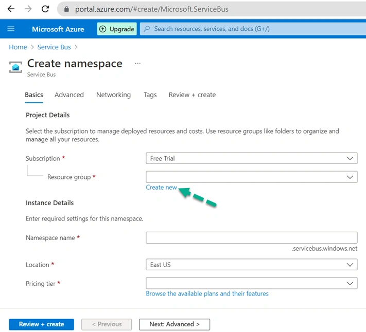 How To Create Azure Service Bus And Queue In Microsoft Azure Portal