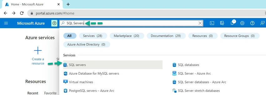  Create Azure SQL Server Database