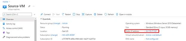 How to create Azure Virtual Machine using a Snapshot