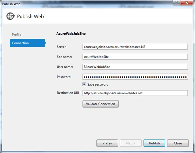 Publish web